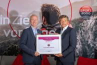 SPORT 2000 - Presseaussendung 2018 - Generalversammlung - Zertifikat Sport Leading Company - Dr. Holger Schwarting mit Anton Pichler
